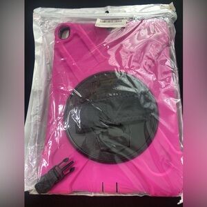 Pink and Black Tablet Case